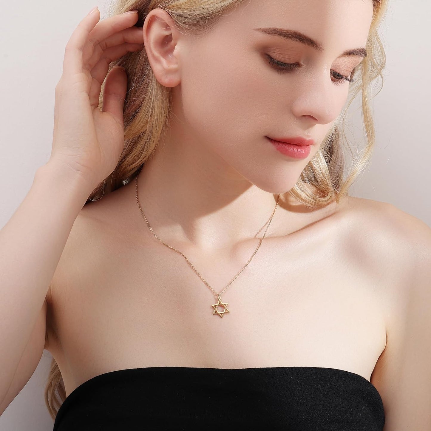 Collar Estrella De David Protección Para Mujer