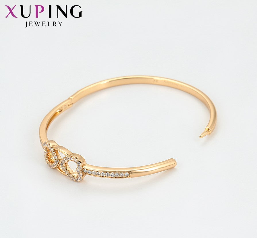 Pulsera de Oro 18k Xuping con Diamantes – Look Europeo Asiático