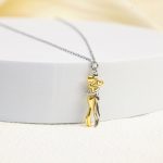 collar pareja abrazo eterno amor infinito acero regalo