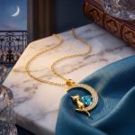 collar luna con gato regalo mujer exclusivo tierno fino especial